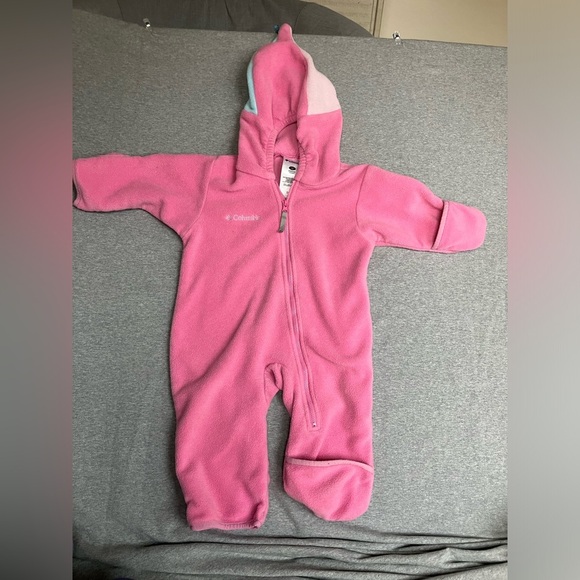Columbia bunting suit / Fleece full body suit - Size 12 months w/ cute hood - Picture 3 of 10